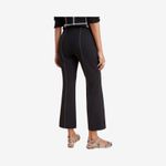 Anthropologie  Essential Crop Flare Pants Black Stretch Knit Size S NWT Photo 6