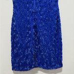 Dazzling Blue Sequin Mini Dress Photo 7