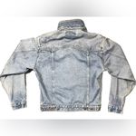 Schaefer Outfitter Men’s Small Women’s Medium Denim Jacket Leather Collar Blue Photo 1