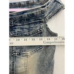 SheIn  Women's Blue Denim Button Up Off The Shoulder Top Vest Size S Photo 2