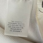 Ann Taylor Women's White Tight Knit Thick Sweater Back Zipper 3/4 Sleeve Small Photo 4