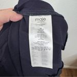 Maje  Navy Tiered Black Lace Trim Skirt Size 1/Small Photo 4