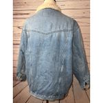 Wrangler Denim jean Jacket Mens Large Heritage Sherpa Fur Lined Trucker Coat Photo 14