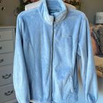 Free Country Baby Blue Plush Fluffy Jacket Womens Large Photo 1