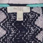 Love, Fire Chevron lace open back maxi dress Photo 4