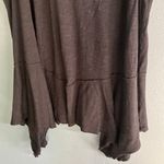 Torrid Vintage by  slub jersey black waterfall tunic tank size 1 (1X) #718 Photo 2