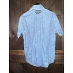HARLEY‎ DAVIDSON Womens Medium Denim Short Sleeve Button Photo 4