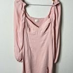 Wilfred  Pink Novella Mini Dress Puff Sleeve Long Sleeve Women’s Size 8 Photo 3
