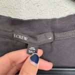 J.Crew Charcoal Grey Embellished V-neck Heathered Tee Size Large Photo 1