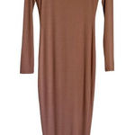 Naked Wardrobe NW Open Back Midi Dress Bodycon Long Sleeve COCO Small NW-D0317 Photo 0