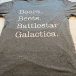 The‎ Office Tee Shirt Bears. Beets. Battlestar Gallactica. Size Medium Gray Photo 2
