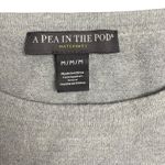 A pea in the pod Maternity Gray Polka Dot Tunic Top Long Sleeve Size M Photo 1