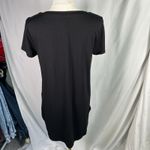 cupio  Black V-Neck Tunic Tee Shirt Womens M Soft Stretch Short‎ Sleeve Basic Top Photo 1