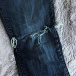 Lucky Brand  221 Original Straight Mid Rise Medium Wash Distressed Denim Jeans Photo 1