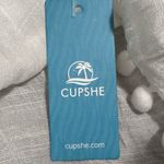 Cupshe  Lace-Up Tassel Cover Up Dress White Semi Sheer Woven Womens Sz M/L New Photo 5