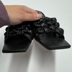 Open Edit  Heels Womens 8 Black Quinn Knotted Strappy Open‎ Square Toe Photo 3