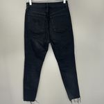 We The Free  Free People Black Button Fly High Waist Skinny Raw Hem Jeans Sz 28 Photo 9