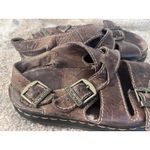 Dr. Martens VTG‎  Brown Leather Buckle Gladiator Platform Sandals 8209 90s Size 8 Photo 4