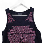 Lucky Brand  Tribal Embroidered Knit Sweater Tank Top Womens Size M Boho Photo 6