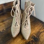 Steve Madden Illisa Rhinestone Lace Up Booties Size 7.5 Photo 3