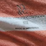 Excellent New York & Company Pink White Striped Cowl Neck Top Size Medium Photo 5