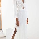 & Other Stories NWT & Other Stories Capsule Floral Jacquard Overlapping V-Neck Midi Maxi Dress Photo 0