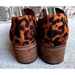 A Rider Girl Cheeta Ankle Boots Size 6 Slip On Ankle V Cut Stacked Leath… Photo 4