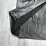 Bar III Black Leather Skirt XL Photo 5