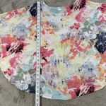 Chico's  Floral Print‎ Flowy Top S/M Multicolor Lightweight Blouse Career Office Photo 1