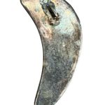 925 Clip On Earring Moon Crescent Silver SINGLE Flaws Photo 1