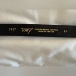 Tory Leather Black Gold Horsebit Equestrian Waist Belt Size 24 Photo 4