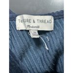 Madewell Texture & Thread Velour Corduroy Overalls Deep XS Navy Blue Jumpsuit Photo 5