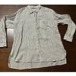 J Jill Love Linen Blouse Top Women Medium Beach Vacation Lagenlook Cottage Core White Photo 0