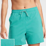 Athleta  Marin 5"‎ Board Shorts Womens XS Green Swim Shorts Photo 0
