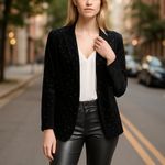 Nanette Lepore NWOT Nanette   Estelle Black Velvet All Over Stud Blazer Photo 1