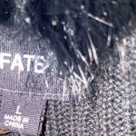 FATE Black Ribbed Knit Cardigan
Sweater Faux Fur/Angora Trim Size L Size L Photo 7
