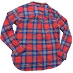 SO  Goods For Life Multicolor Flannel Button Up Shirt Women’s Size Medium New‎ Photo 2