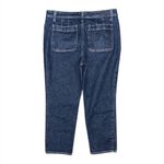 Talbots  Women's 10P High Rise Slim Straight Ankle Jeans Regina Dark Wash Stretch Photo 3