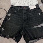 Arizona Jean Company Black Ripped Jean Shorts Photo 0