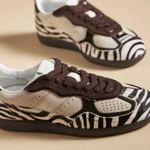 ALOHAS , Tb.490 Soft Brown Leather Sneakers, Zebra Print Photo 0