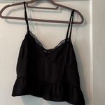 American Eagle Black Lace Trim Cami Top Photo 0