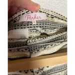 Parker  Cream Metallic Woven Jacquard Patterned Dressy Shorts Size Medium Photo 3