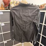 Calvin Klein Jeans Pearl Snap Black Denim Button Shirt Photo 5