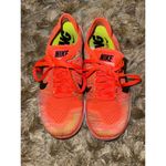 Nike  Coral Orange FlyKnit Running Sneakers Tennis Shoes Photo 1