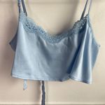 SKIMS NWOT  Glacier Blue Bridal Silk Super Cropped Cami Photo 10