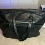 Tumi Black Leather Weekender Bag Spacious Travel Carry Photo 0