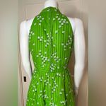 Vintage 70’s Lanz Original Maxi Dress, Kelly Green & White, Vintage Sz 13 Photo 7