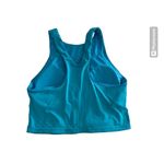Athleta  Blue‎ Lined Padded Longline Racerback Sports Bra Small Photo 1