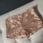 Charlotte Russe Y2K Burnt Orange Sequenced Mini Shorts‎ Size Large Photo 5