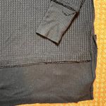 We The Free  Free People The North Shore Black Thermal Waffle Knit Tunic SZ Small Photo 5